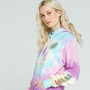 SANTA CRUZ Tie Dye Womens Hoodie size S small